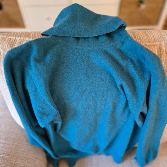 VIntage 100% cashmere sweater Scott & Charters (Hawick) Ltd made in Scotland s/m - Picture 1 of 7